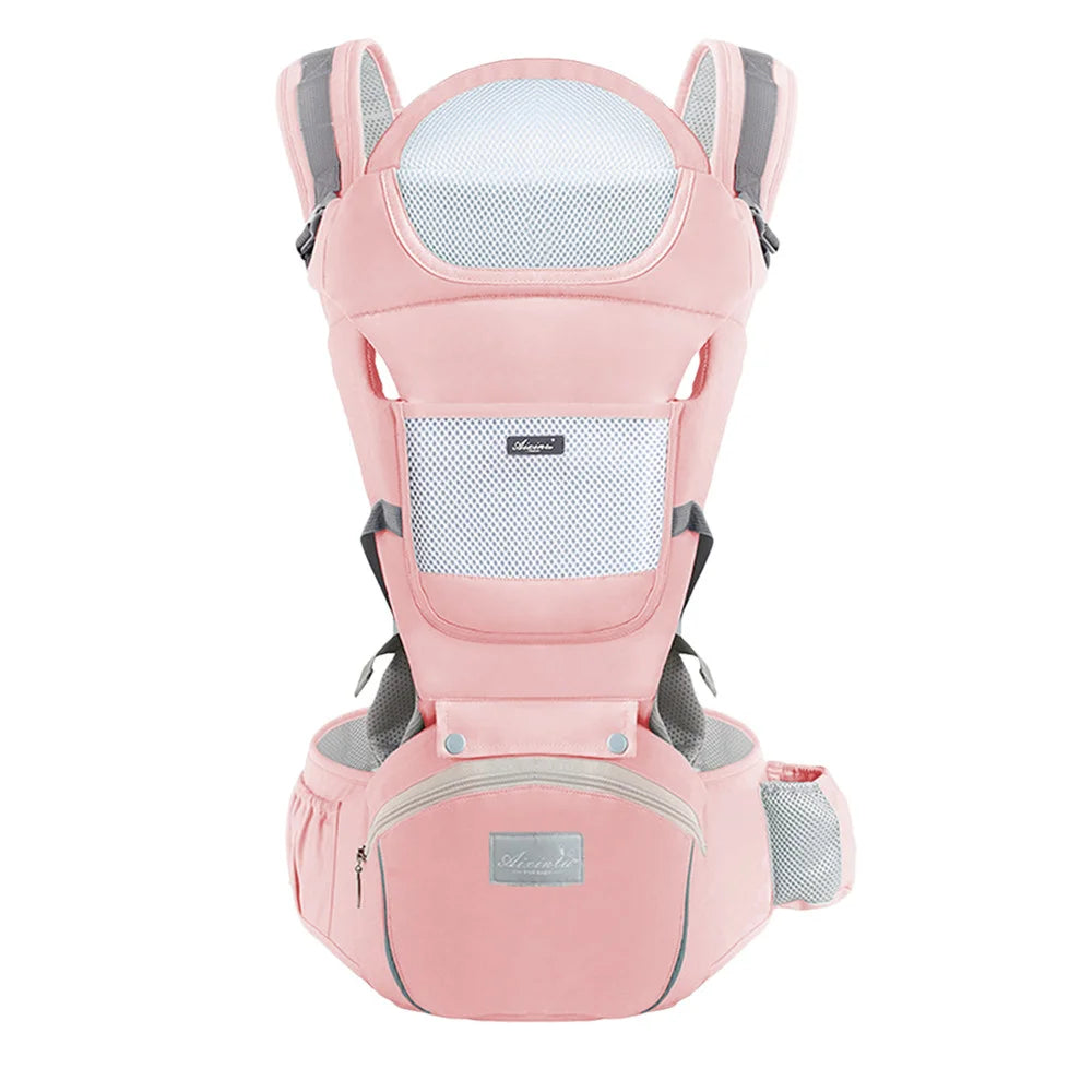Porte-Bébé Ergonomique Multi-Positions avec Siège à Hanche (0-2 ans)